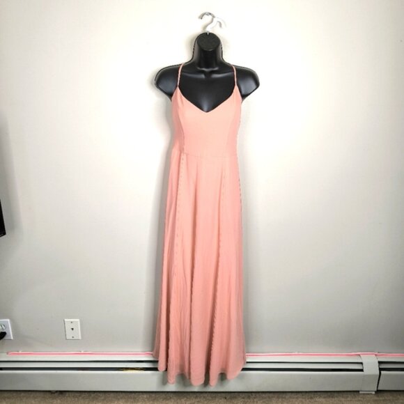 Show Me Your Mumu Godshaw Goddess Gown Rosebud Chiffon Barbie Maxi Dress L - Picture 2 of 8